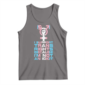 Trans Ally Tank Top Transgender Pride Flag Support TS10 Deep Heather Print Your Wear