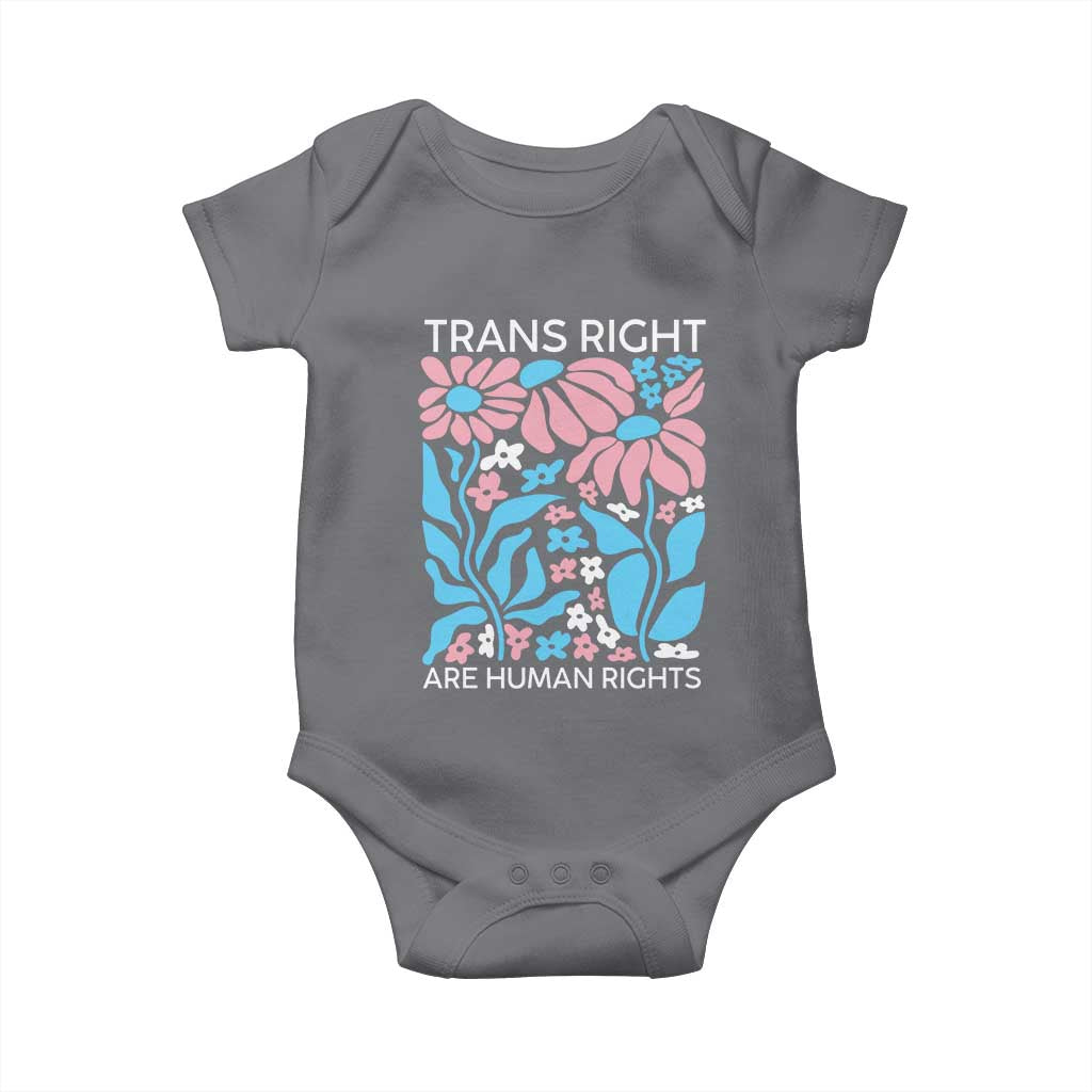 Trans Rights Baby Onesie Protect Trans Social Justice LGBT TS10 Charcoal Print Your Wear
