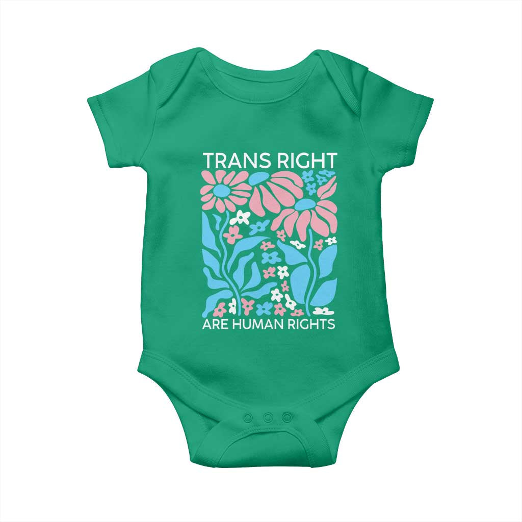 Trans Rights Baby Onesie Protect Trans Social Justice LGBT TS10 Irish Green Print Your Wear