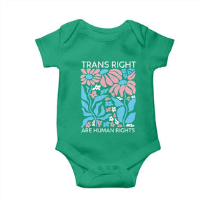 Trans Rights Baby Onesie Protect Trans Social Justice LGBT TS10 Irish Green Print Your Wear