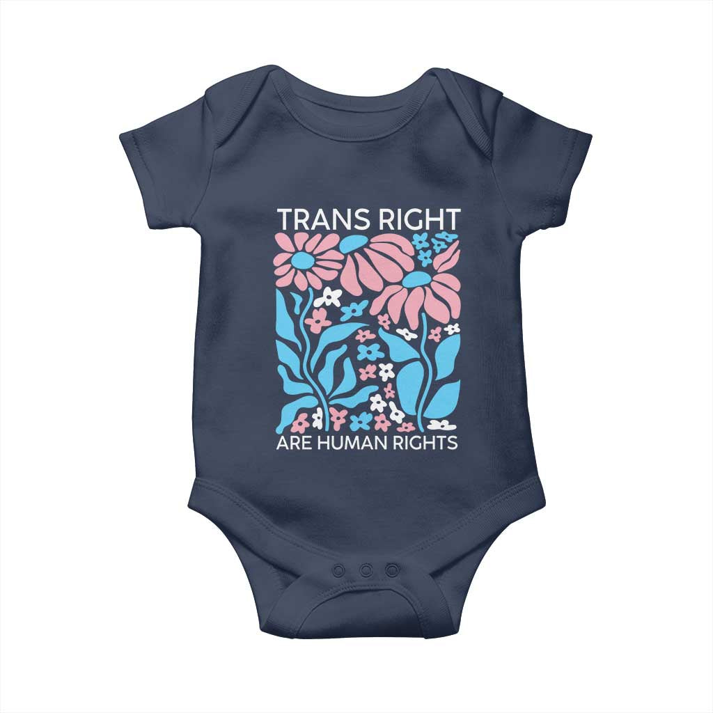 Trans Rights Baby Onesie Protect Trans Social Justice LGBT TS10 Navy Print Your Wear