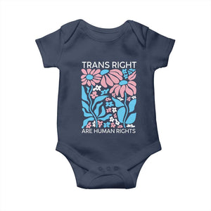 Trans Rights Baby Onesie Protect Trans Social Justice LGBT TS10 Navy Print Your Wear