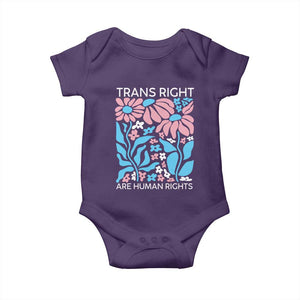 Trans Rights Baby Onesie Protect Trans Social Justice LGBT TS10 Purple Print Your Wear