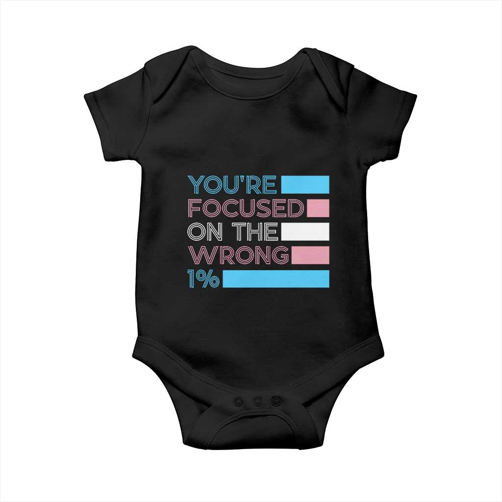 Trans Rights Baby Onesie Transgender LGBTQ Queer Pride Ally Social Justice TS10 Black Print Your Wear