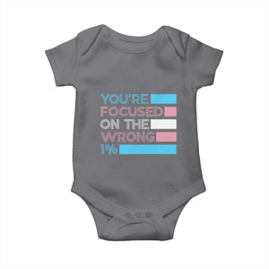 Trans Rights Baby Onesie Transgender LGBTQ Queer Pride Ally Social Justice TS10 Charcoal Print Your Wear