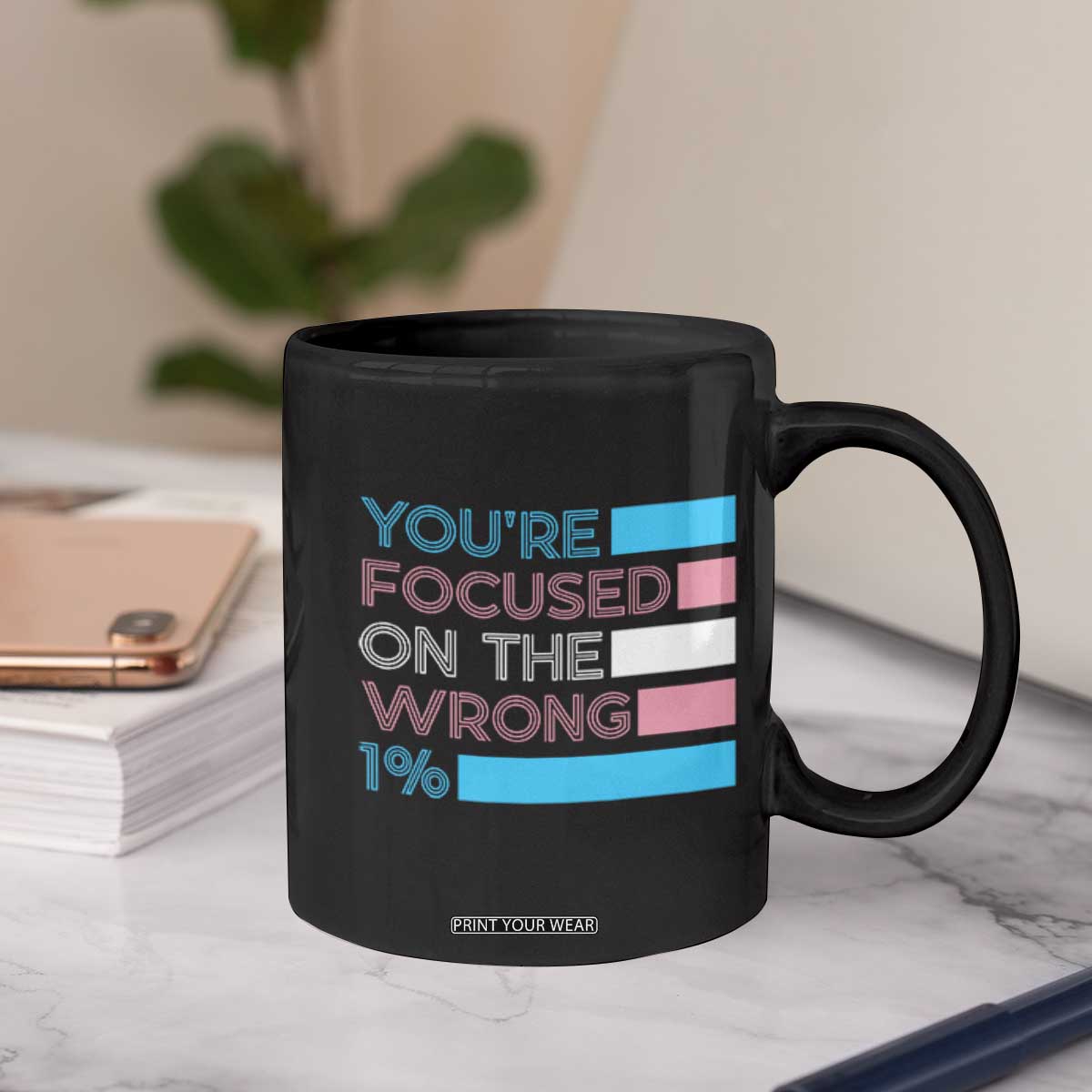 Trans Rights Coffee Mug Transgender LGBTQ Queer Pride Ally Social Justice TS10 Print Your Wear