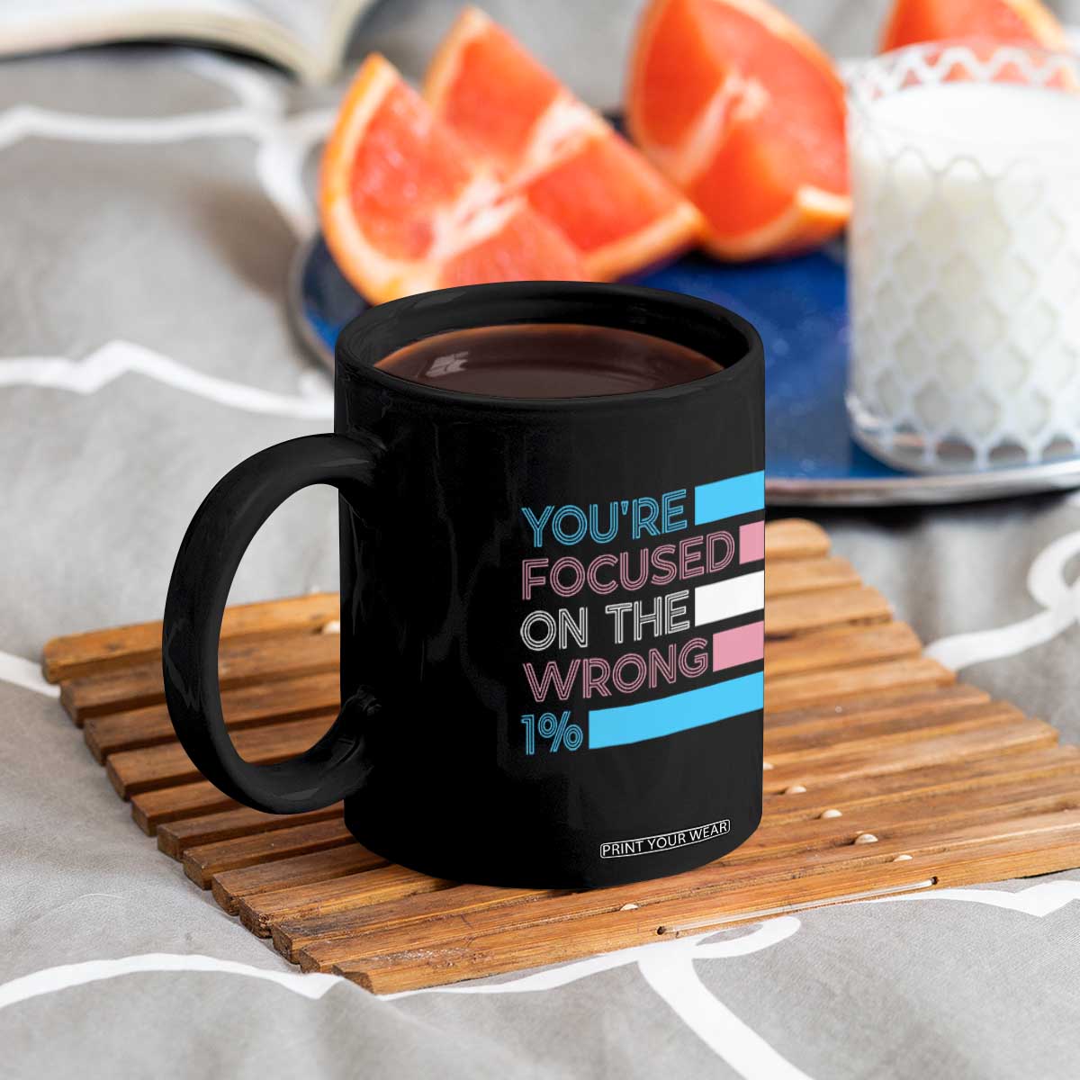 Trans Rights Coffee Mug Transgender LGBTQ Queer Pride Ally Social Justice TS10 Print Your Wear