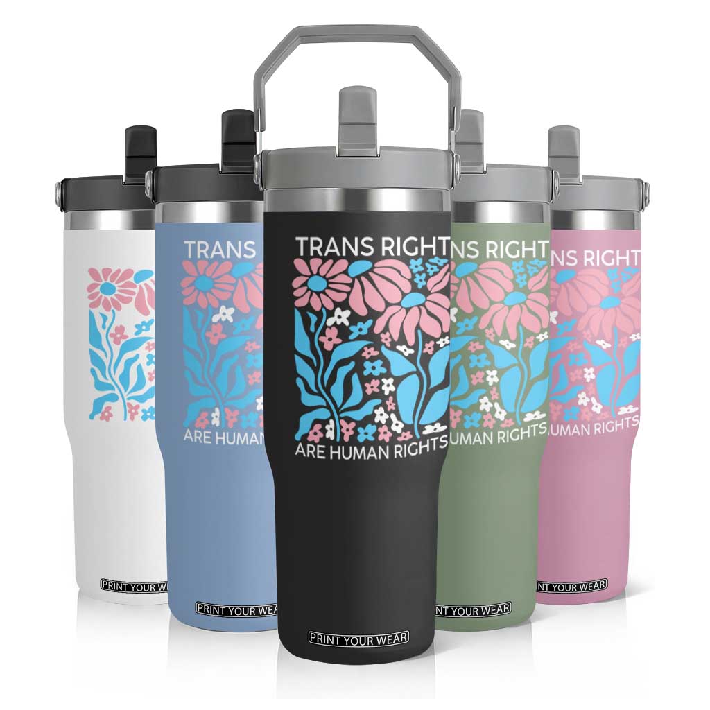Trans Rights Flip Straw Tumbler Protect Trans Social Justice LGBT TS10 Print Your Wear