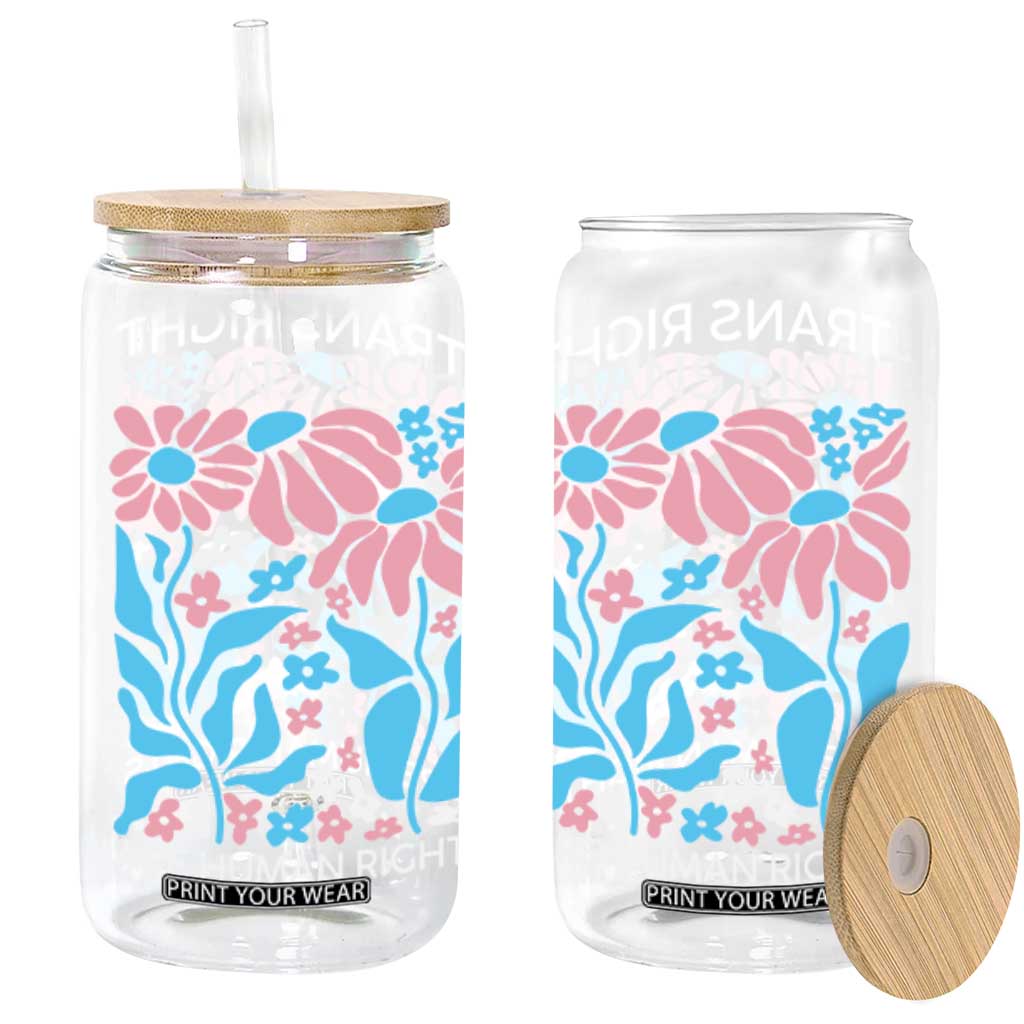 Trans Rights Glass Can Protect Trans Social Justice LGBT TS10 Black Print Your Wear