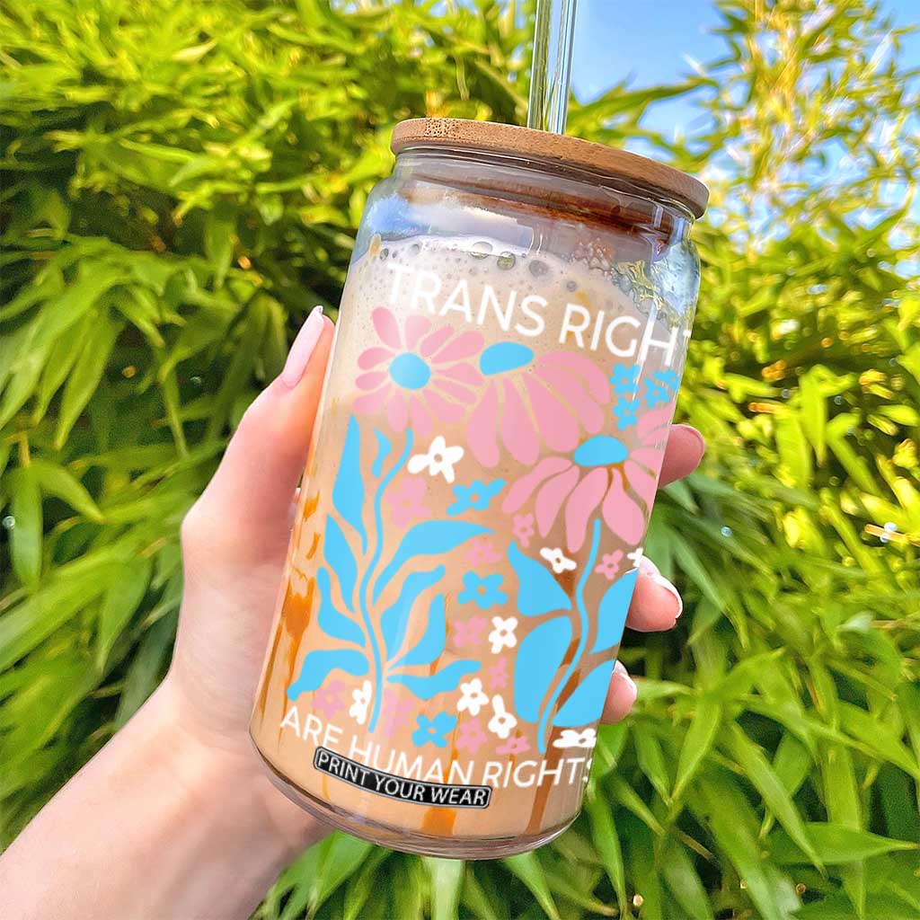 Trans Rights Glass Can Protect Trans Social Justice LGBT TS10 Print Your Wear