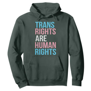 Trans Rights Hoodie Human Rights Transgender Pride Gender Equality TS10 Dark Forest Green Print Your Wear