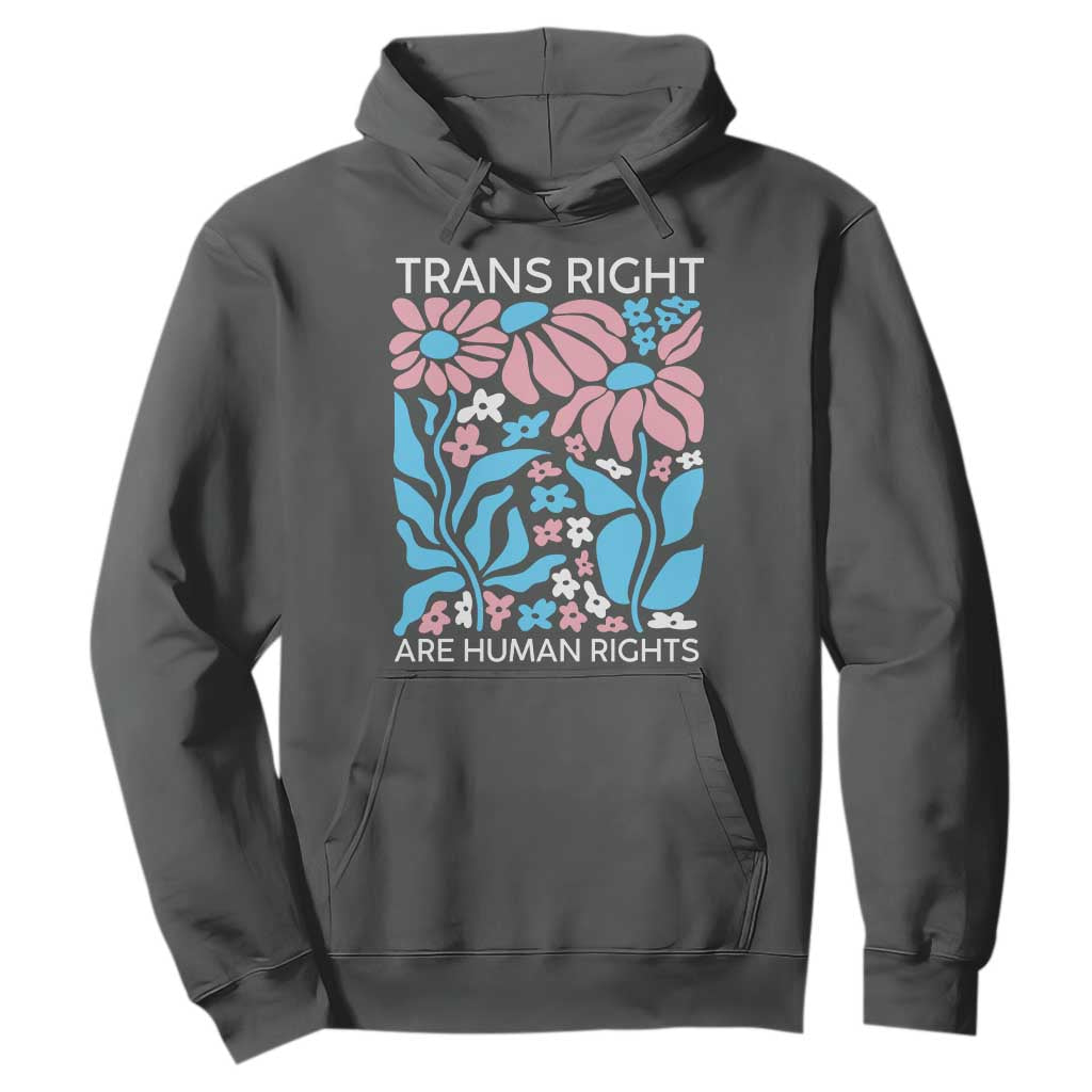Trans Rights Hoodie Protect Trans Social Justice LGBT TS10 Dark Heather Print Your Wear