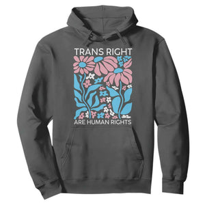 Trans Rights Hoodie Protect Trans Social Justice LGBT TS10 Dark Heather Print Your Wear