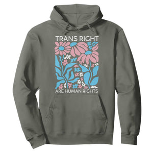 Trans Rights Hoodie Protect Trans Social Justice LGBT TS10 Military Green Print Your Wear