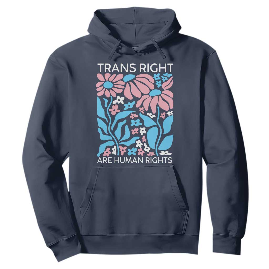 Trans Rights Hoodie Protect Trans Social Justice LGBT TS10 Navy Print Your Wear