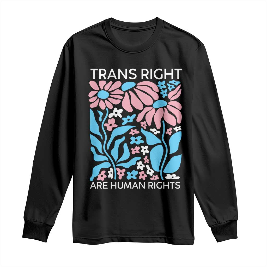 Trans Rights Long Sleeve Shirt Protect Trans Social Justice LGBT TS10 Black Print Your Wear