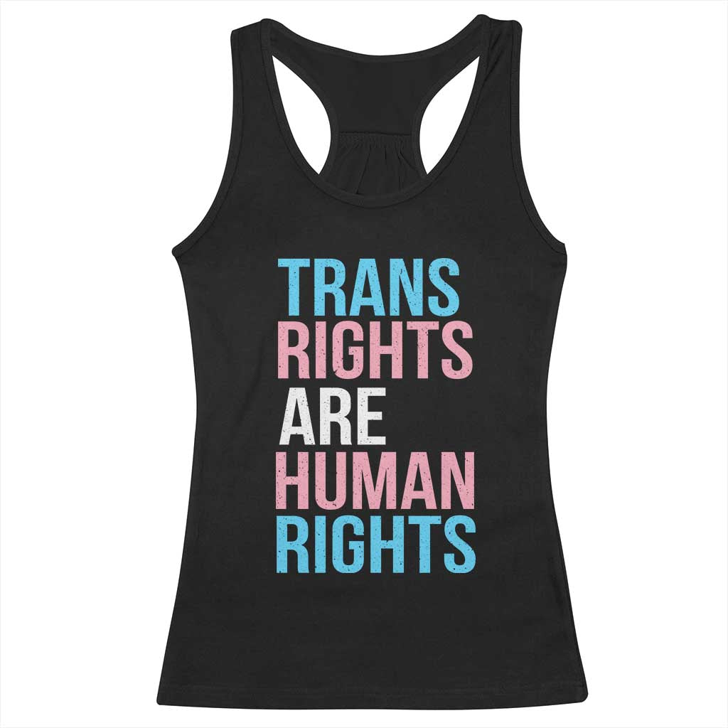 Trans Rights Racerback Tank Top Human Rights Transgender Pride Gender Equality TS10 Black Print Your Wear