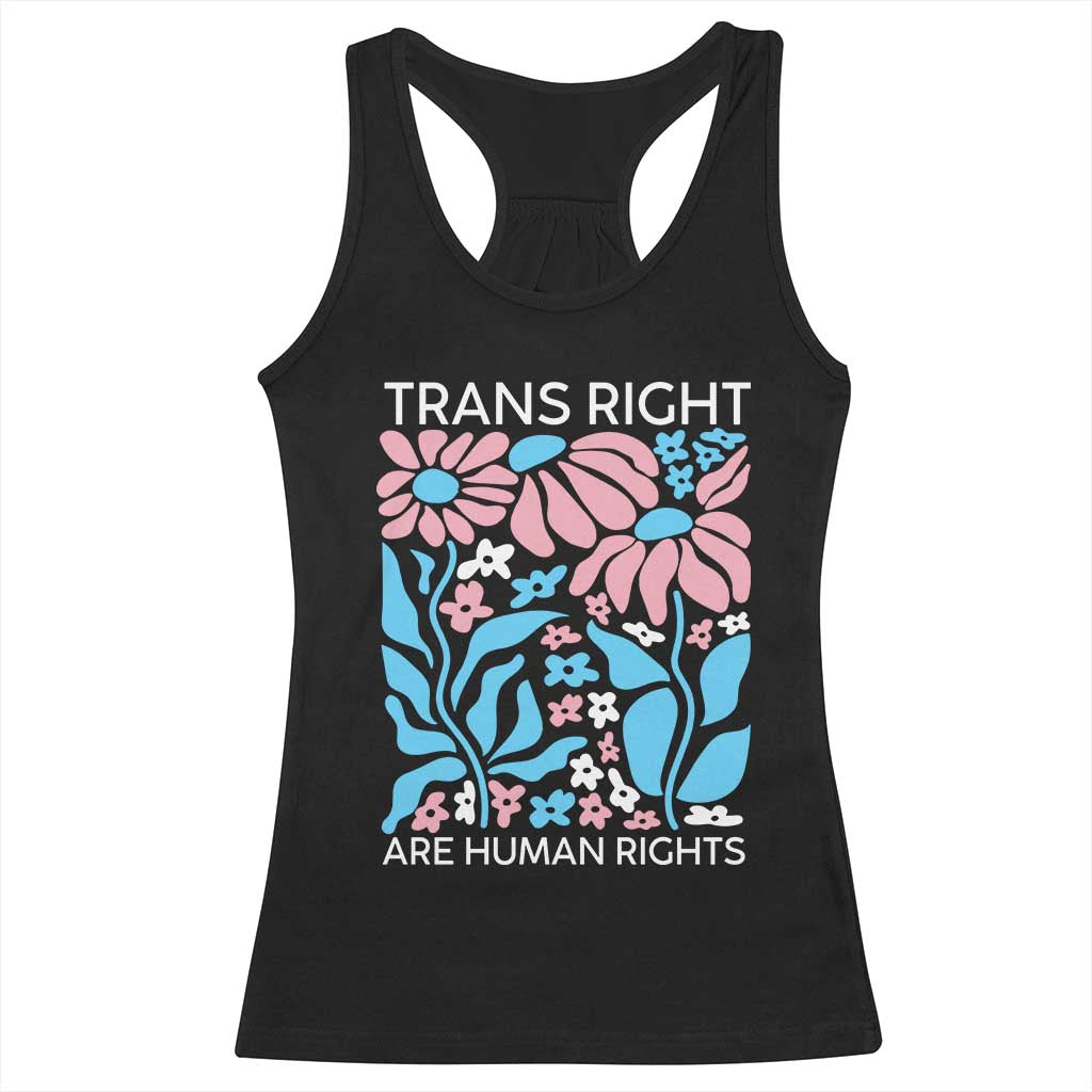 Trans Rights Racerback Tank Top Protect Trans Social Justice LGBT TS10 Black Print Your Wear
