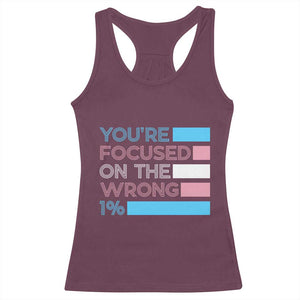 Trans Rights Racerback Tank Top Transgender LGBTQ Queer Pride Ally Social Justice TS10 Maroon Print Your Wear