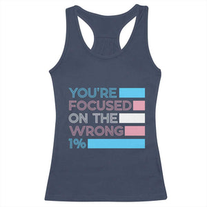 Trans Rights Racerback Tank Top Transgender LGBTQ Queer Pride Ally Social Justice TS10 Navy Print Your Wear