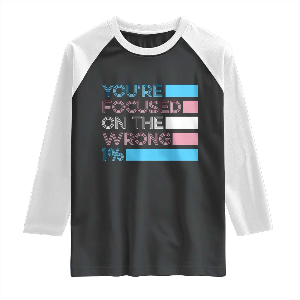 Trans Rights Raglan Shirt Transgender LGBTQ Queer Pride Ally Social Justice TS10 Black White Print Your Wear