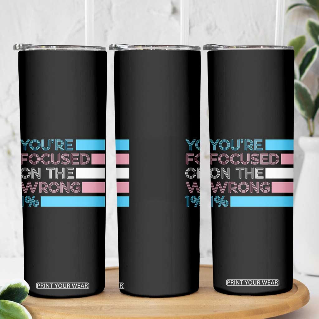 Trans Rights Skinny Tumbler Transgender LGBTQ Queer Pride Ally Social Justice TS10 Print Your Wear