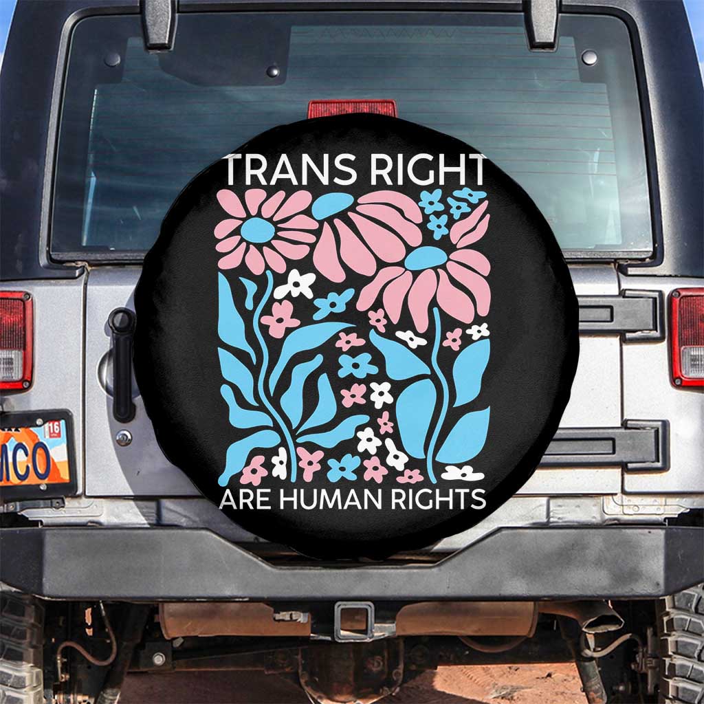 Trans Rights Spare Tire Cover Protect Trans Social Justice LGBT TS10 No hole Black Print Your Wear