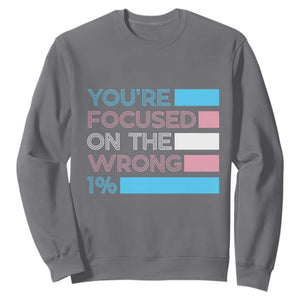 Trans Rights Sweatshirt Transgender LGBTQ Queer Pride Ally Social Justice TS10 Charcoal Print Your Wear