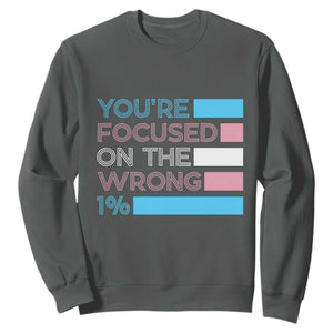 Trans Rights Sweatshirt Transgender LGBTQ Queer Pride Ally Social Justice TS10 Dark Heather Print Your Wear