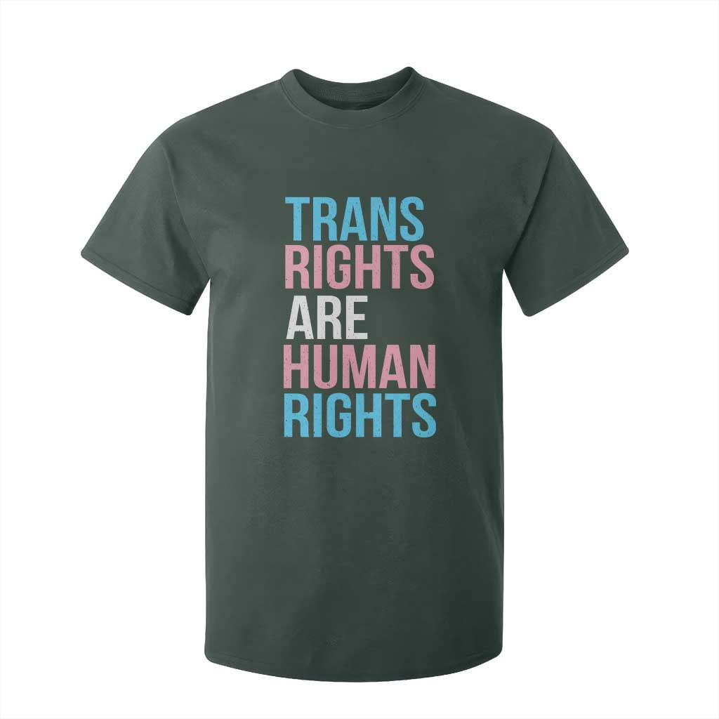 Trans Rights T Shirt For Kid Human Rights Transgender Pride Gender Equality TS10 Dark Forest Green Print Your Wear