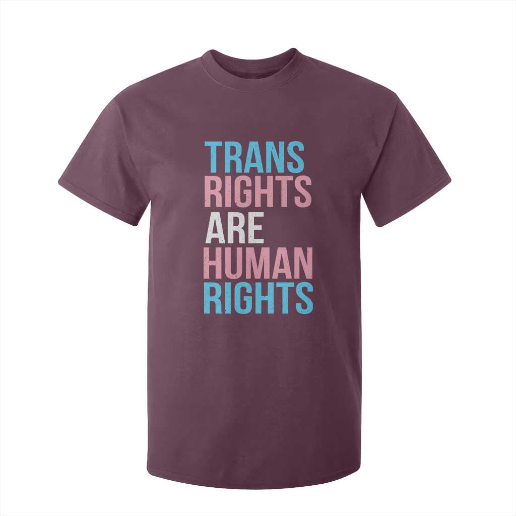 Trans Rights T Shirt For Kid Human Rights Transgender Pride Gender Equality TS10 Maroon Print Your Wear
