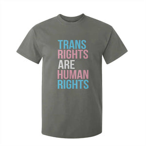 Trans Rights T Shirt For Kid Human Rights Transgender Pride Gender Equality TS10 Military Green Print Your Wear