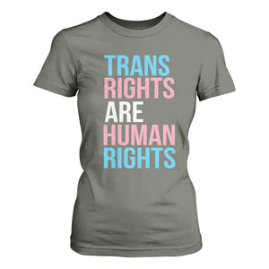 Trans Rights T Shirt For Women Human Rights Transgender Pride Gender Equality TS10 Military Green Print Your Wear