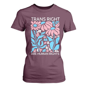 Trans Rights T Shirt For Women Protect Trans Social Justice LGBT TS10 Maroon Print Your Wear