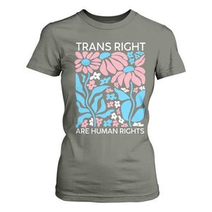 Trans Rights T Shirt For Women Protect Trans Social Justice LGBT TS10 Military Green Print Your Wear