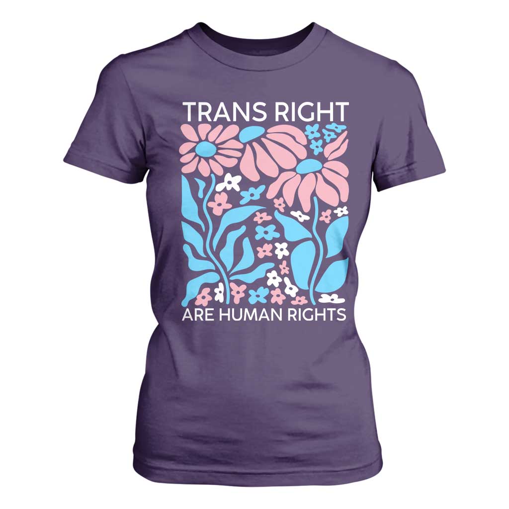 Trans Rights T Shirt For Women Protect Trans Social Justice LGBT TS10 Purple Print Your Wear
