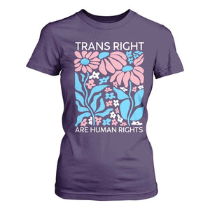 Trans Rights T Shirt For Women Protect Trans Social Justice LGBT TS10 Purple Print Your Wear