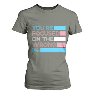 Trans Rights T Shirt For Women Transgender LGBTQ Queer Pride Ally Social Justice TS10 Military Green Print Your Wear