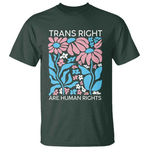 Trans Rights T Shirt Protect Trans Social Justice LGBT TS10 Dark Forest Green Print Your Wear