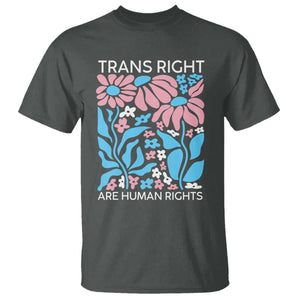 Trans Rights T Shirt Protect Trans Social Justice LGBT TS10 Dark Heather Print Your Wear