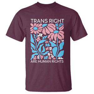 Trans Rights T Shirt Protect Trans Social Justice LGBT TS10 Maroon Print Your Wear