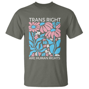 Trans Rights T Shirt Protect Trans Social Justice LGBT TS10 Military Green Print Your Wear