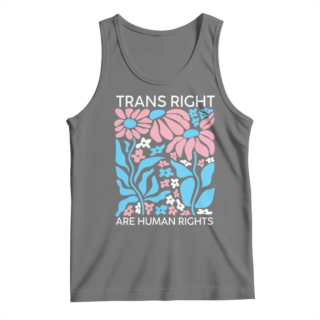 Trans Rights Tank Top Protect Trans Social Justice LGBT TS10 Black Heather Print Your Wear