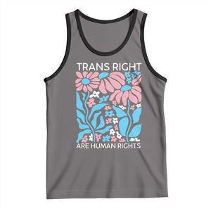 Trans Rights Tank Top Protect Trans Social Justice LGBT TS10 Deep Heather Black Print Your Wear