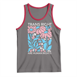 Trans Rights Tank Top Protect Trans Social Justice LGBT TS10 Deep Heather Red Print Your Wear