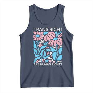 Trans Rights Tank Top Protect Trans Social Justice LGBT TS10 Navy Print Your Wear
