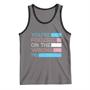 Trans Rights Tank Top Transgender LGBTQ Queer Pride Ally Social Justice TS10 Deep Heather Black Print Your Wear