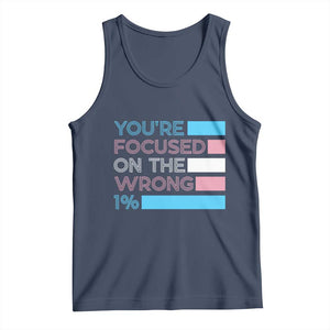 Trans Rights Tank Top Transgender LGBTQ Queer Pride Ally Social Justice TS10 Navy Print Your Wear