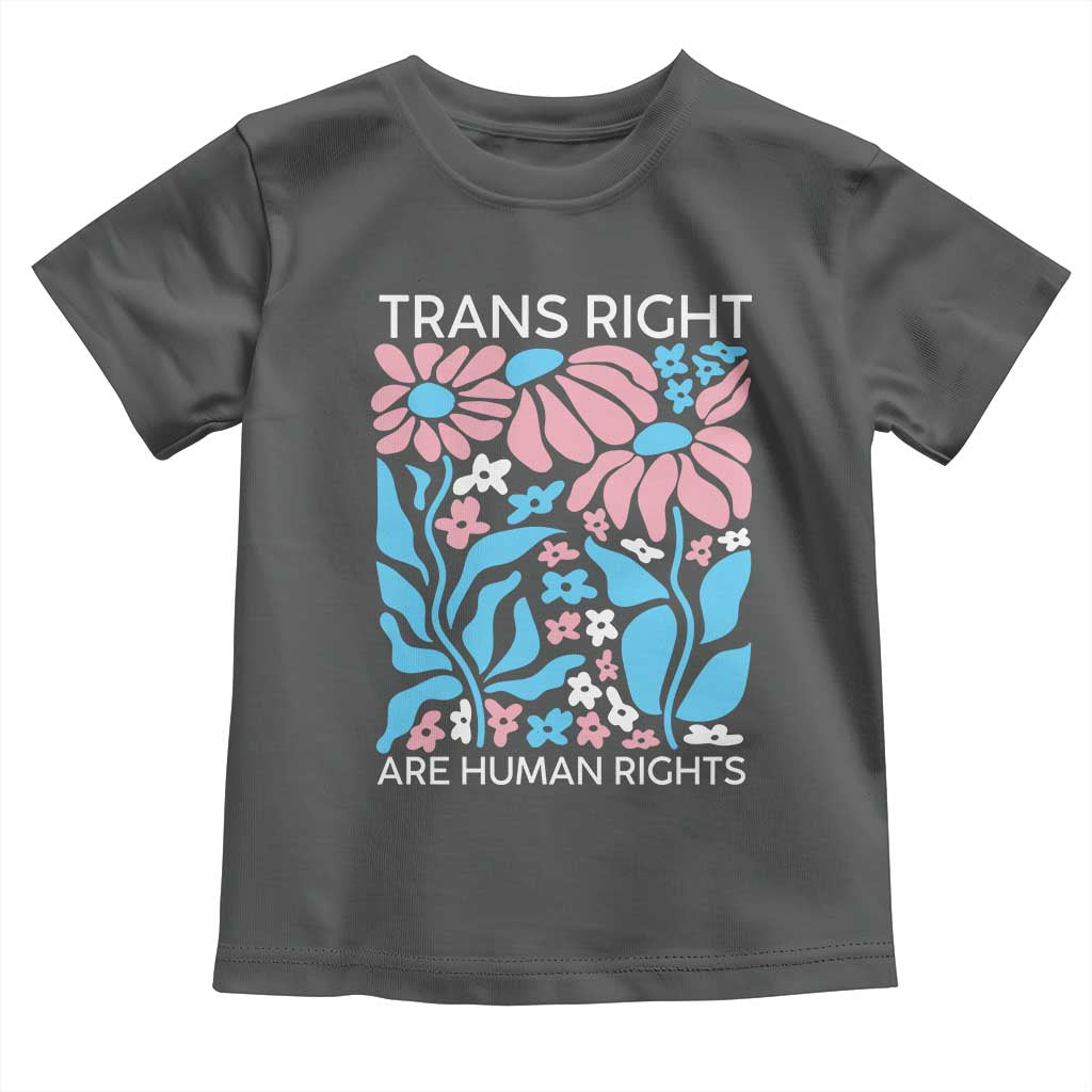 Trans Rights Toddler T Shirt Protect Trans Social Justice LGBT TS10 Dark Heather Print Your Wear