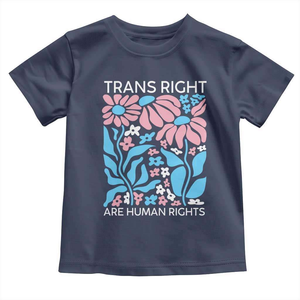 Trans Rights Toddler T Shirt Protect Trans Social Justice LGBT TS10 Navy Print Your Wear